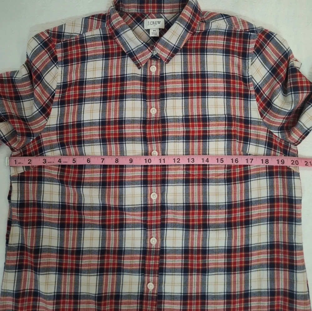 J.CREW BUNDLES  Navy and Red Plaid Button Down Shirts